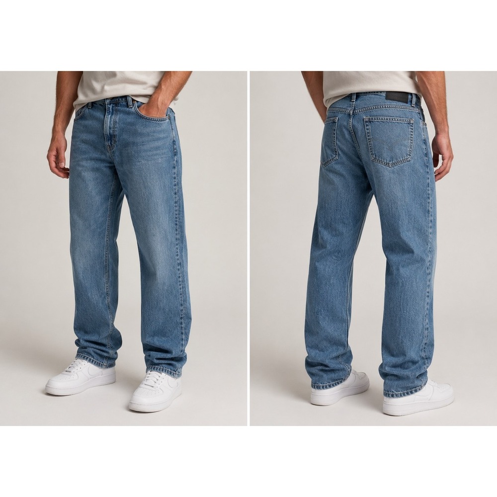 Levi's 508 Mens 38x30 Regular Taper Fit Jeans Light Wash‎ Denim Casual